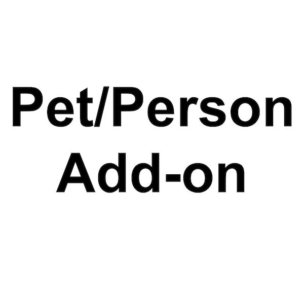 Custom Portrait ADD-ON/This listing is for collage portraits/Select number of additional people/pets/items you are adding