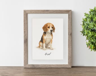 CUSTOM PET PORTRAIT/Watercolor Pet Portrait-white/Custom Pet Memorial/Portrait Dog Cat Portrait/Pet Illustration/Dog Portrait/Christmas Gift