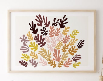 Lámina de recortes de Matisse: Decoración de pared moderna de mediados de siglo (descarga digital)