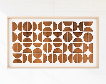 Arte geométrico moderno de mediados de siglo para televisor Samsung Frame (descarga digital)