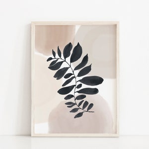 Botanical Printable Wall Decor, Botany Prints, Neutral Wall Art, Bedroom Wall Decor, Botanical Illustration, Botany Poster, Boho Wall Decor