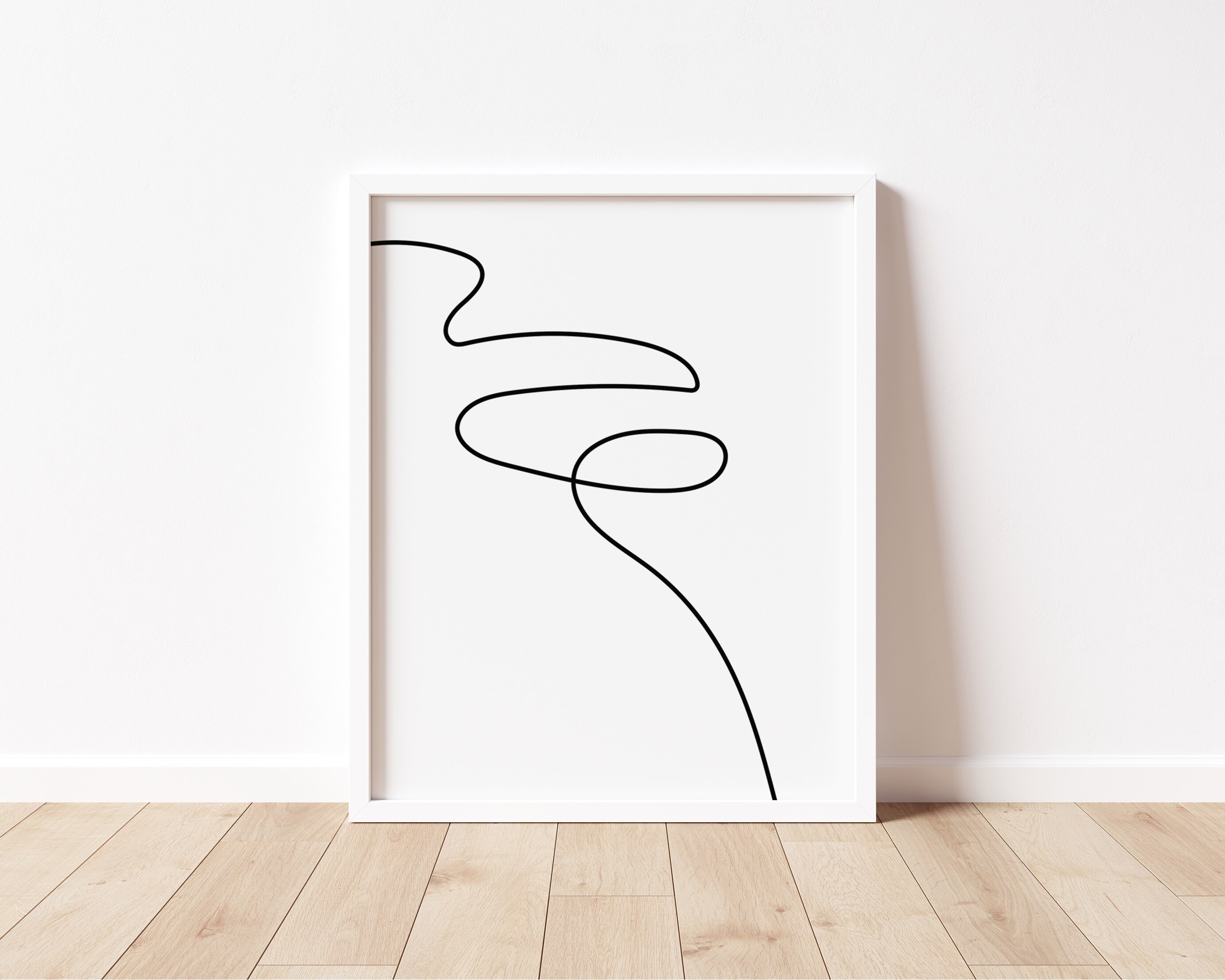 Single Line Drawing Wall Art Minimalist Line Art Abstract Etsy