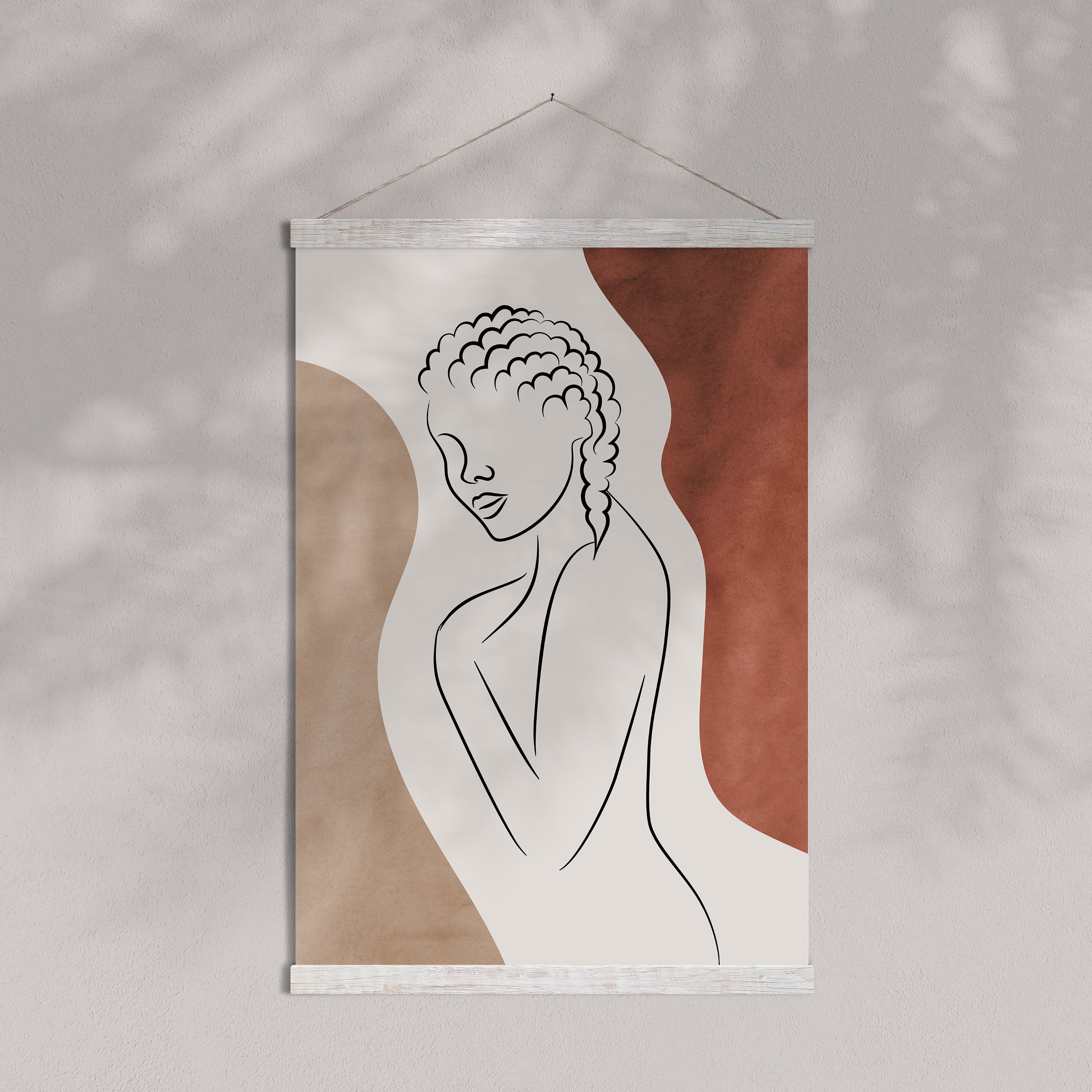 Black Woman Printable Art African American Art Curly Hair | Etsy
