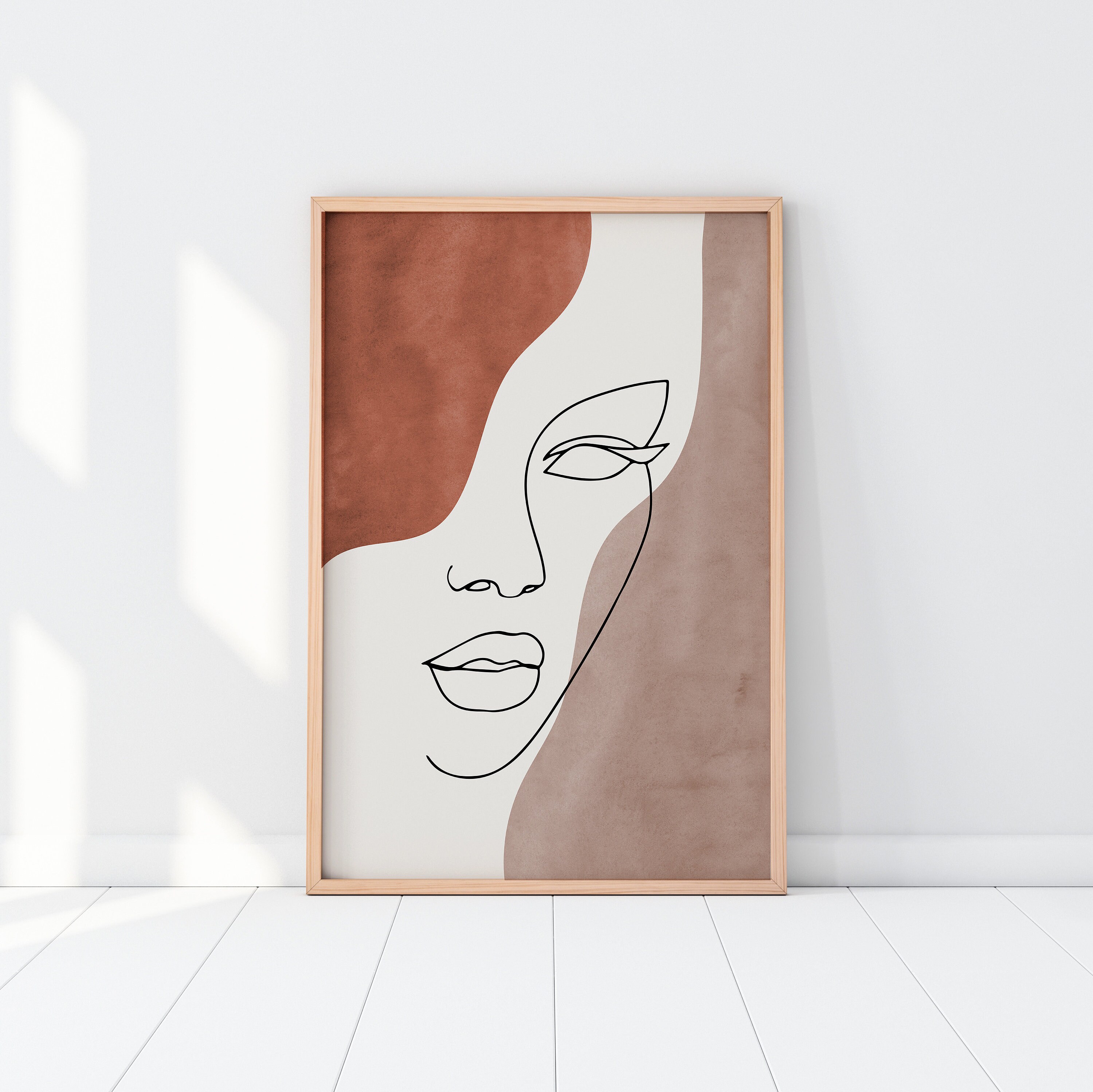 Abstract Face Line Art Print Woman Face Line Drawing Line - Etsy