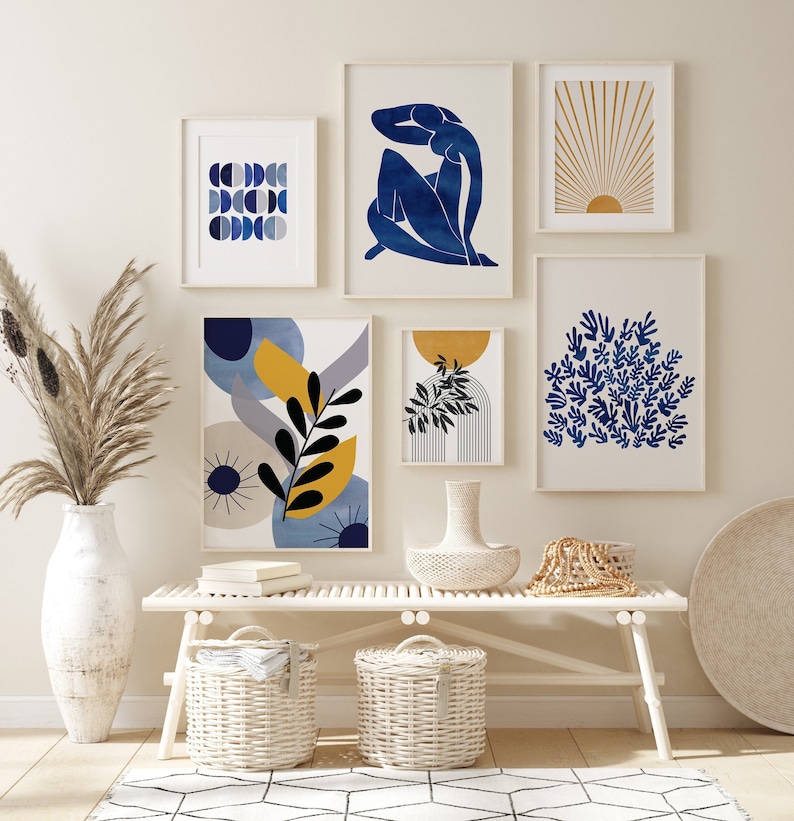 Mid Century Modern Gallery Wall Abstract Poster Bundle Etsy