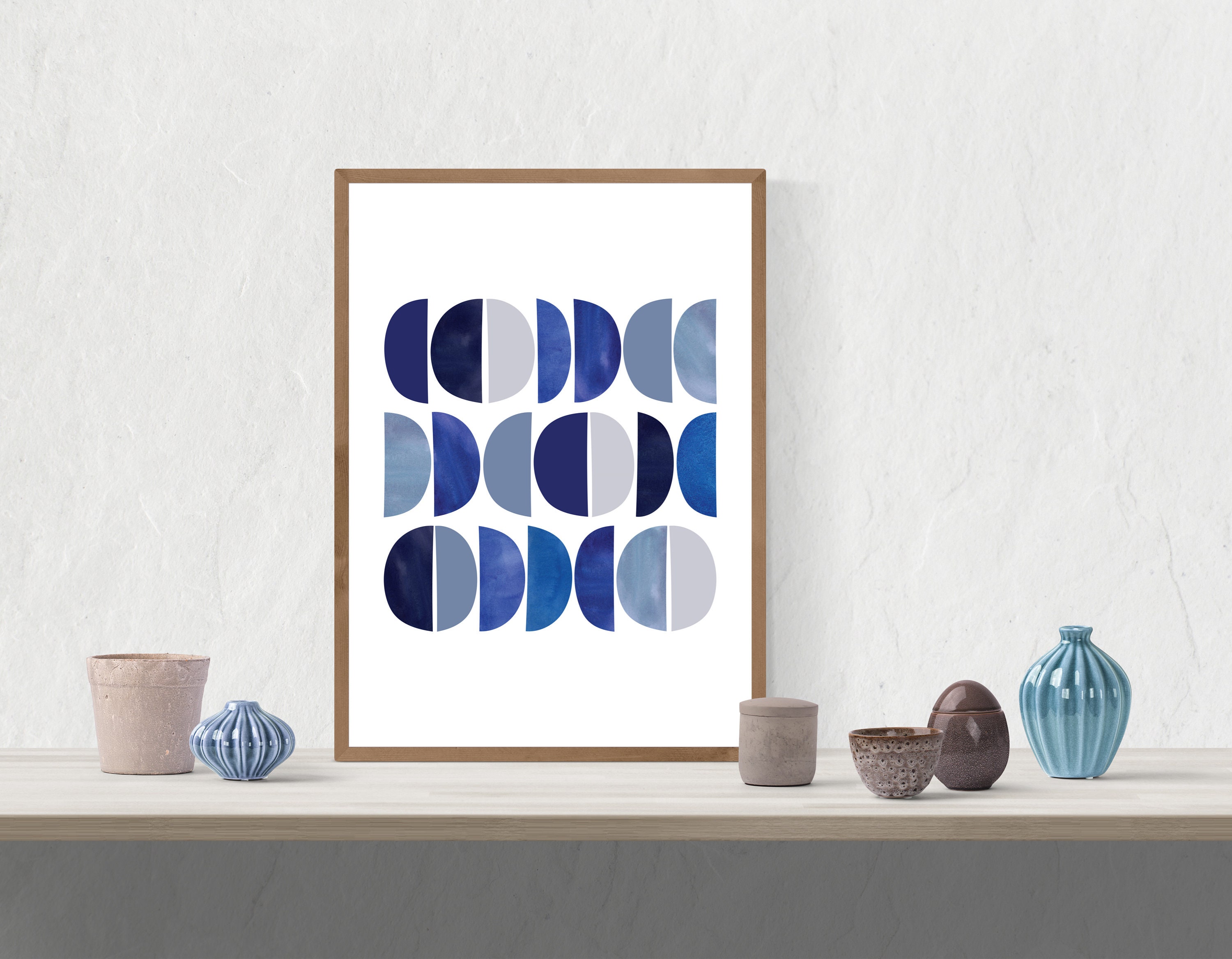 Geometric Printable Wall Art Mid Century Modern Art Print Etsy