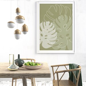 Botanical Printable Wall Decor, Tropical Leaves Wall Art, Botany Prints ...