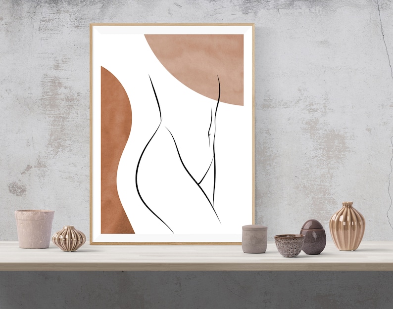 cuerpo-de-mujer-desnuda-l-nea-nica-dibujo-tonos-de-la-tierra-etsy-m-xico