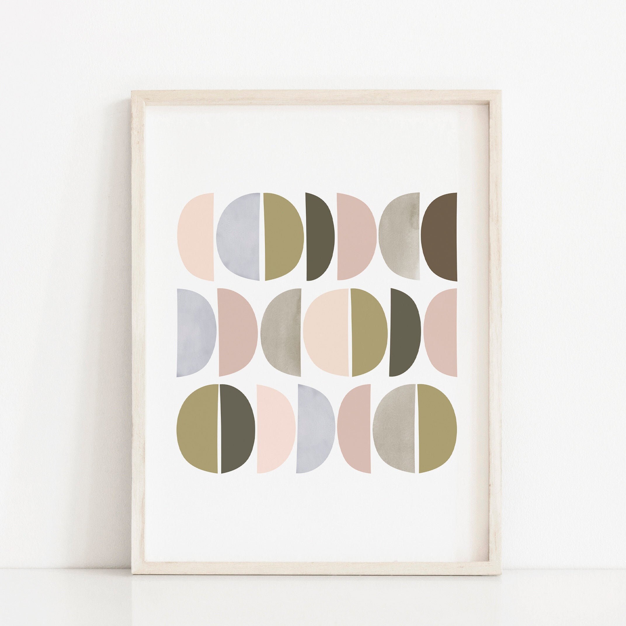 Mid Century Modern Printable Wall Art Geometric Art Print - Etsy