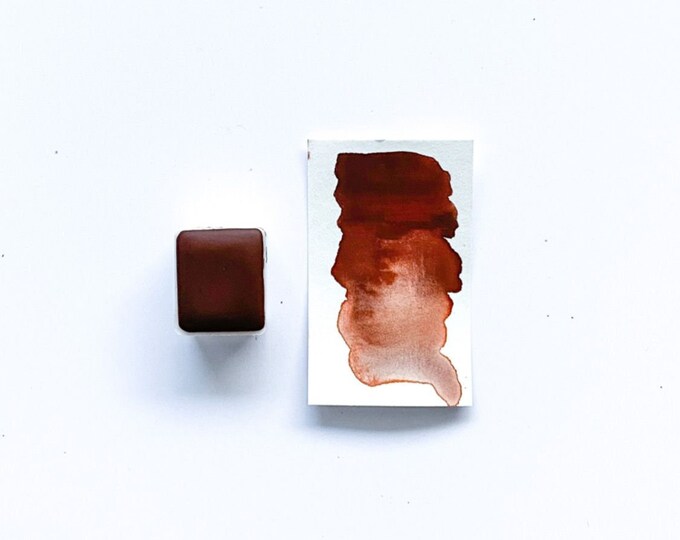 Burnt Sienna, from France No. 358 (PR101) Origin: France kreativascolors® Natural Paint (Watercolor)