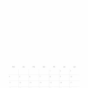 Blanco doe-het-zelf wandkalender voor 2026, 2027 en voor altijd – A4-wandkalender, ringband, aquarelpapier of mixed media om op te schilderen. afbeelding 8