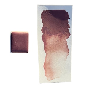 Mahagonirot - Aquarellfarbe T06 | Warmes Rotbraun, hochdeckend, lichtecht, semi staining