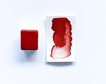 English Red Deep Nr. 305 (PR101) Herkunft: England kreativascolors® Naturfarbe (Aquarellfarbe)