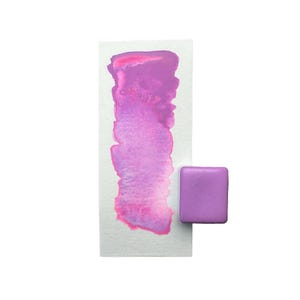 水彩絵の具 ネオリラ – N06 |ネオンパステル、手作り、バイオレット、画材、高発色、都市スケッチ、ハーフパン、耐光性