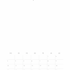 Blanco doe-het-zelf wandkalender voor 2026, 2027 en voor altijd – A4-wandkalender, ringband, aquarelpapier of mixed media om op te schilderen. afbeelding 11