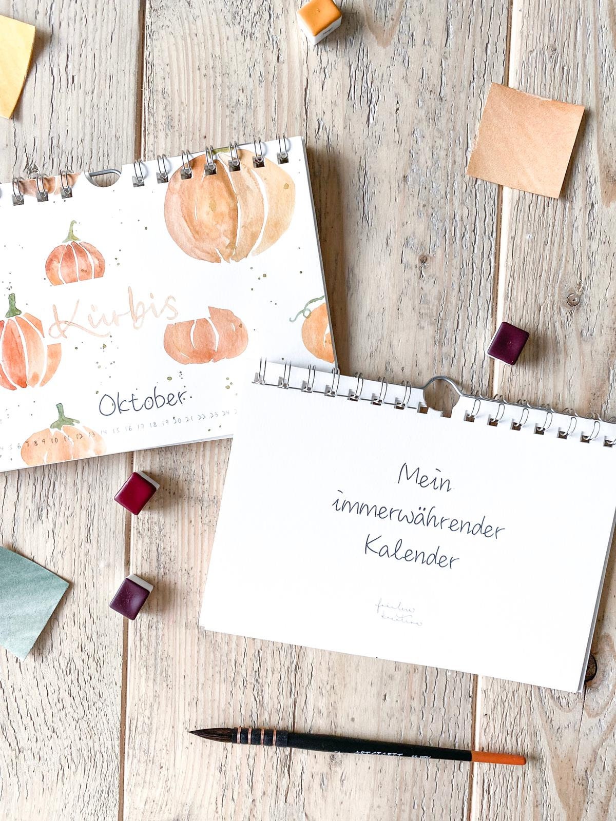 Immerwährender Blanko Kalender zum selbst Gestalten A5 - Etsy.de