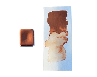 Brick Red - Watercolor Paint T16 | Warm red-brown, highly opaque, lightfast, semi-staining