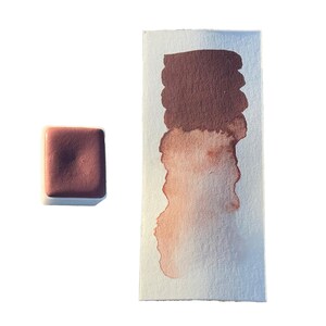 Wine red brown - Watercolor paint T20 | Dark red brown, highly opaque, lightfast, semi staining