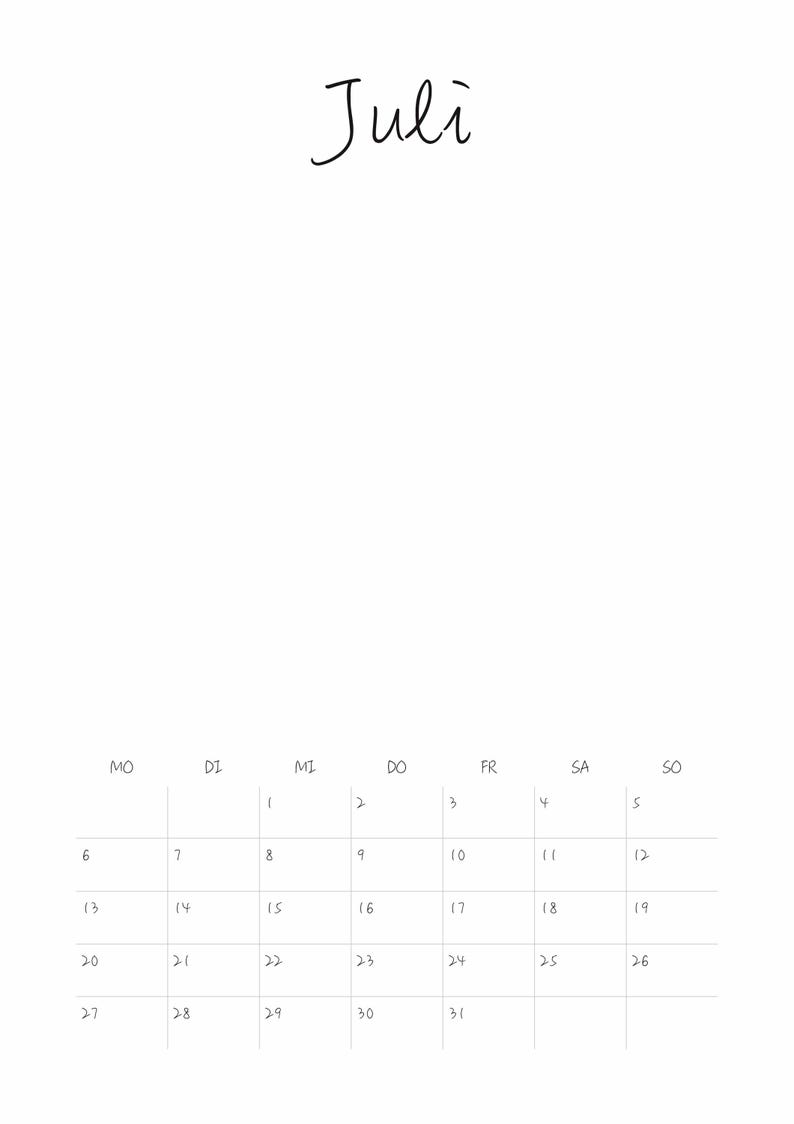Blanco doe-het-zelf wandkalender voor 2026, 2027 en voor altijd – A4-wandkalender, ringband, aquarelpapier of mixed media om op te schilderen. afbeelding 10