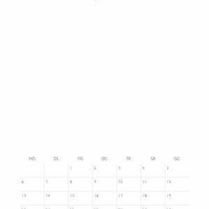 Blanco doe-het-zelf wandkalender voor 2026, 2027 en voor altijd – A4-wandkalender, ringband, aquarelpapier of mixed media om op te schilderen. afbeelding 7