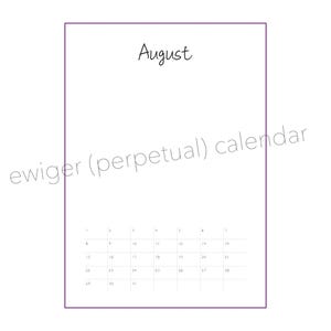 Blanco doe-het-zelf wandkalender voor 2026, 2027 en voor altijd – A4-wandkalender, ringband, aquarelpapier of mixed media om op te schilderen. afbeelding 16