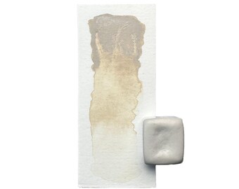 Watercolor Paint Lehm – S31 | Handmade watercolor paint, warm beige, natural tone, art supplies, lightfast