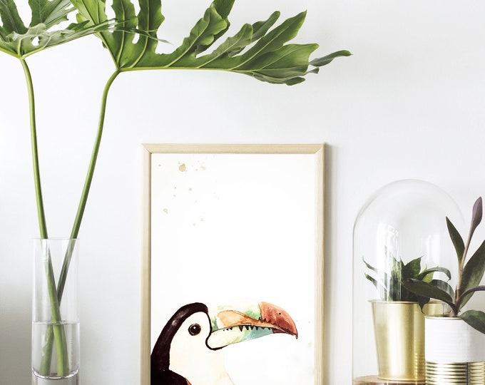 Children's room poster toucan - animal motif