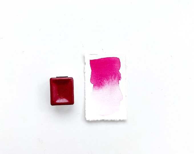 Raspberry No. 123 Handmade Watercolor Paint - #kreativascolors