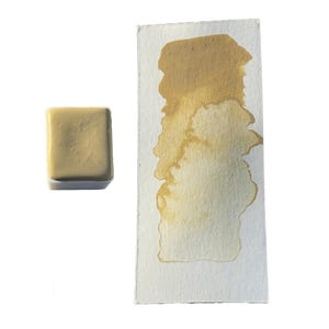 Wüstengold - Aquarellfarbe T08 | Erdiges Gelb, hochdeckend, lichtecht, semi staining