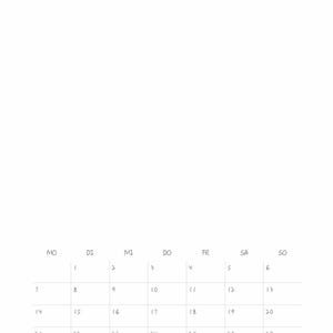 Blanco doe-het-zelf wandkalender voor 2026, 2027 en voor altijd – A4-wandkalender, ringband, aquarelpapier of mixed media om op te schilderen. afbeelding 15