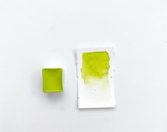 Limette Nr. 143 (neue Farbe) Handmade Watercolorfarbe/ Aquarellfarbe - #kreativascolors