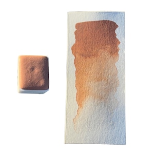 Terracotta - Aquarellfarbe T22 | Rötliches Ocker, hochdeckend, lichtecht, semi staining