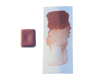 Terracotta Red - Watercolor Paint T15 | Reddish earth tone, highly opaque, lightfast, semi staining