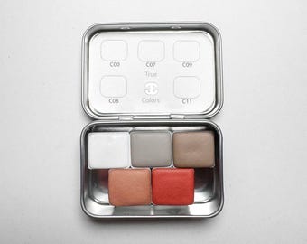 Watercolor Set “Vintagemix” | 5 tones, handmade vintage palette, creative gift