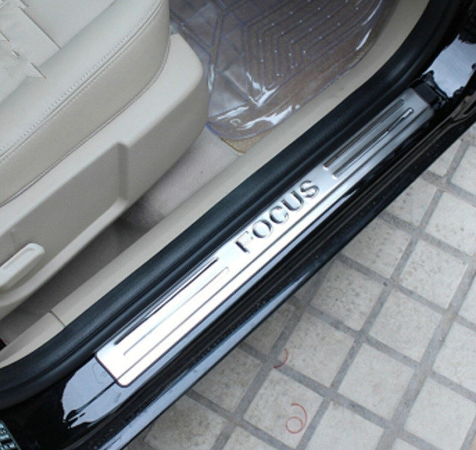 Ford Focus Door Sills Metal Kick Plates Etsy