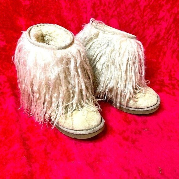 Ugg Mongolian Fur Beige Ugg Boot 8