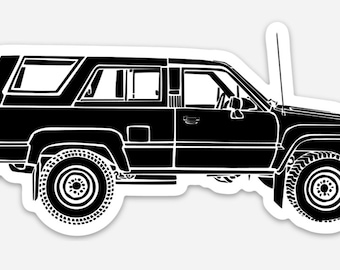 Construction Vehicle Sticker Of A Steam Roller Vinyl Sticker Hand Drawn Illustration BellavanceInk