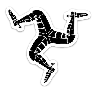 BellavanceInk: Isle of Man Glyph Vinyl Sticker Illustration