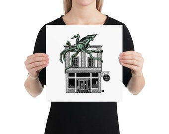 BellavanceInk: Charlottesville Area Attractions Public Fish And Oyster Restaurant With Giant Squid Limited Prints