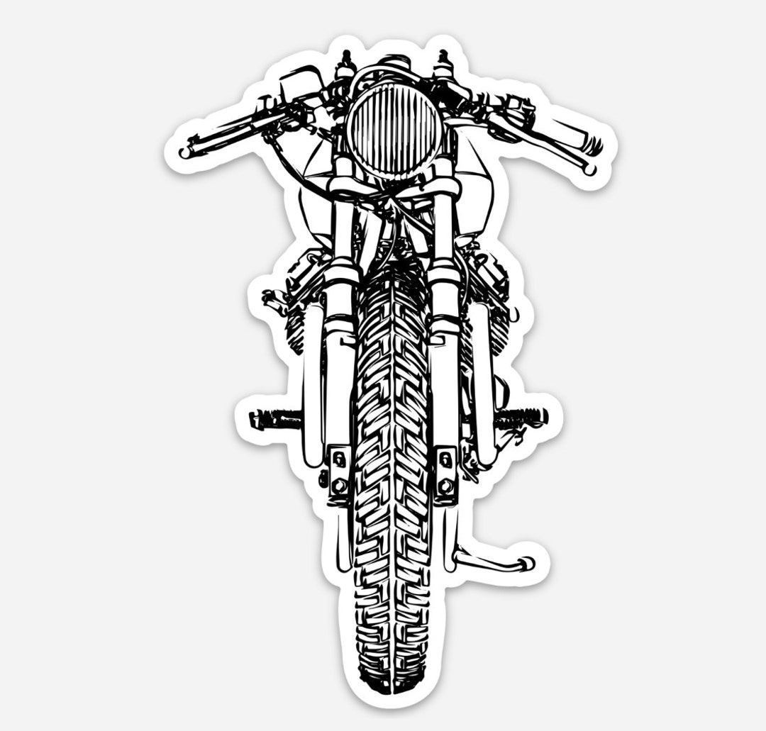 Cafe Racer Motorcycles Sticker Bellavanceink: Vintage Cafe Racer Motorcycle Sticker - Etsy