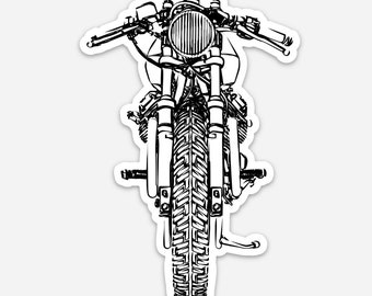 BellavanceInk : Sticker moto vintage Cafe Racer