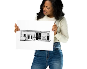 BellavanceInk: Limited Print of Cou Cou Rachou In Charlottesville, Virginia Pen & Ink Drawing