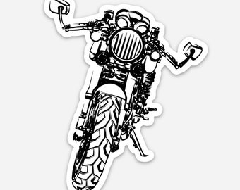 BellavanceInk: autocollant de moto Cafe Racer vintage