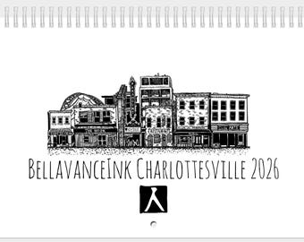 BellavanceInk: 2026 Best of Charlottesville Pen & Ink Drawings 8 x 11.5 Inches