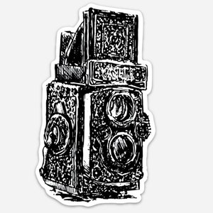 BellavanceInk: Illustration d’autocollants en vinyle d’appareil photo vintage