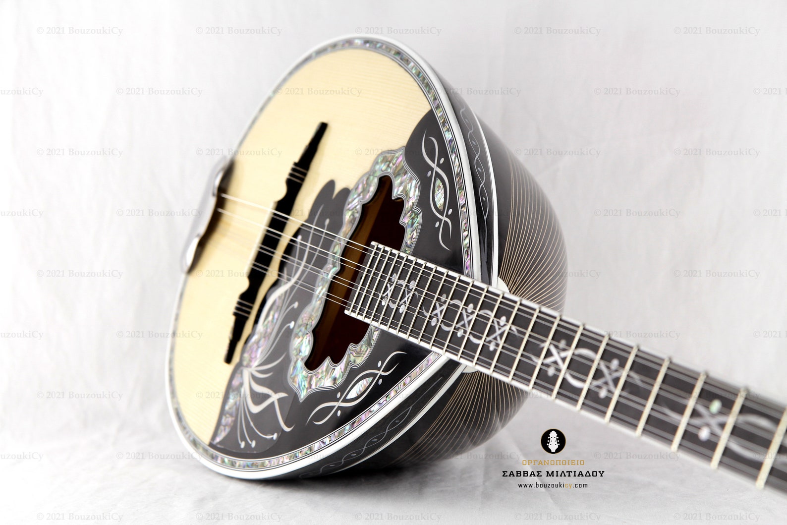 Handmade Greek Bouzouki Custom Designed Professional 8 String Bouzouki