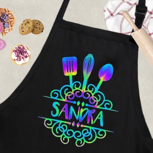 Rainbow Tie Dye Apron - Youth & Teens Cooking Apron