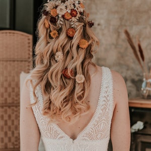 Unique Wedding Hair Accessories, Bridal Hair Pieces and Dried Flower Hair Combs for Your Perfect Boho Wedding Look, Eucalyptus Hair Piece zdjęcie 2