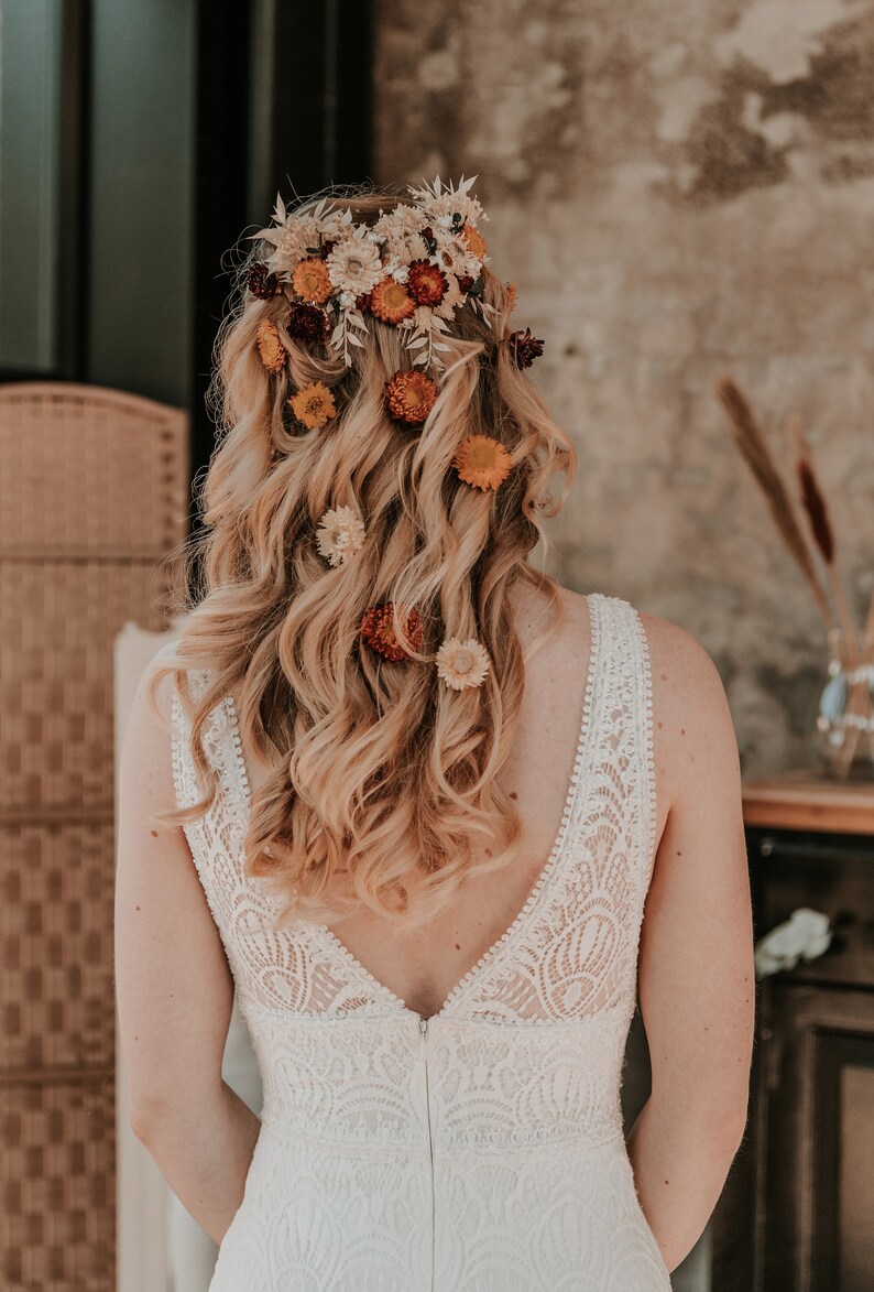 Unique Wedding Hair Accessories, Bridal Hair Pieces and Dried Flower Hair Combs for Your Perfect Boho Wedding Look, Eucalyptus Hair Piece zdjęcie 2