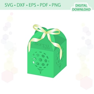 Modèle de boîte cadeau de golf .svg .dxf .eps .pdf .png